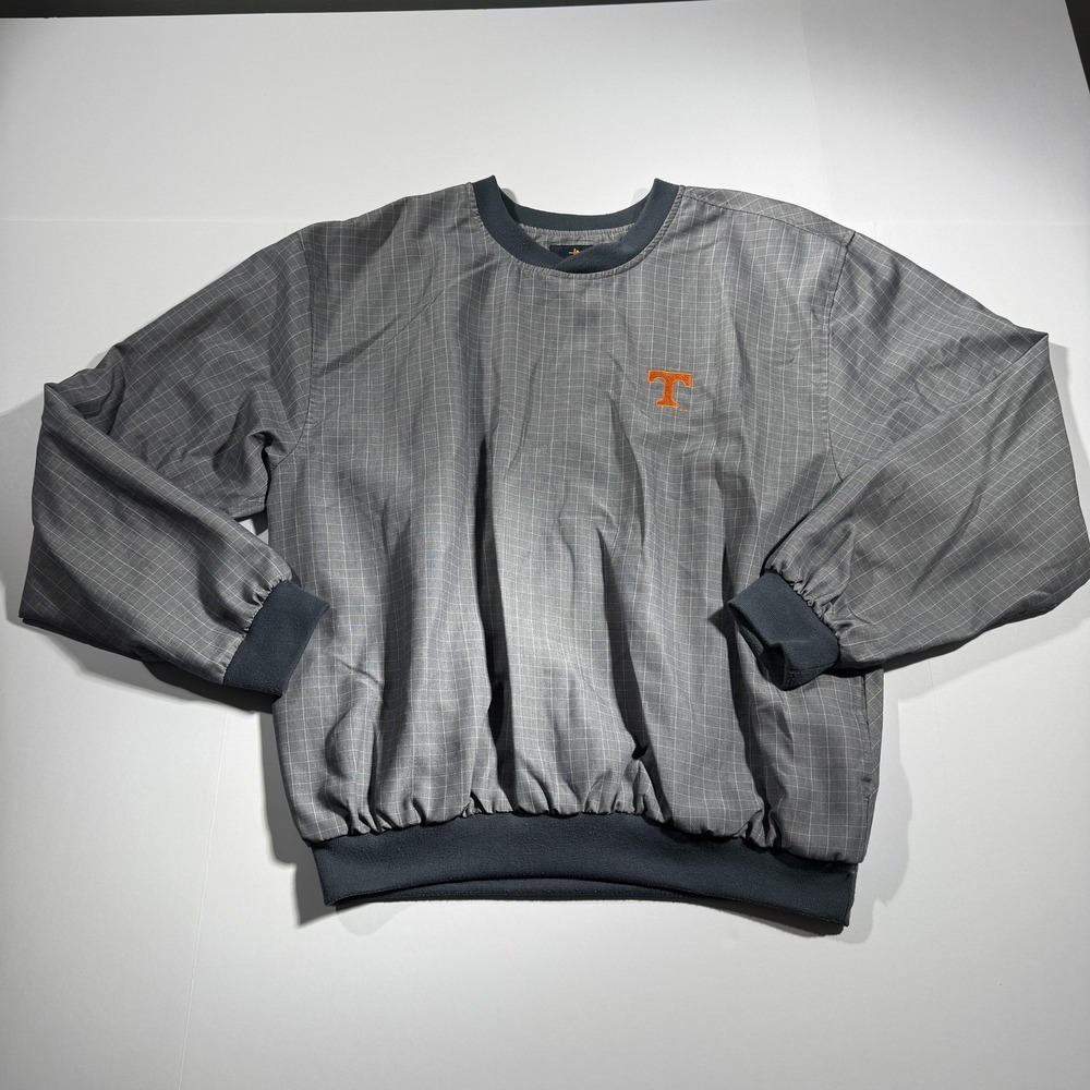 Antigua Tennessee Volunteers Jacket Mens Medium Gray NCAA Pullover 8422/01
